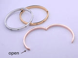 Silver Plated Fine Crystal Cuff Bangles Bracelets for Women