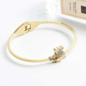Little Bear Cuffs Bracelets Women's Stainless Steel Jewelry