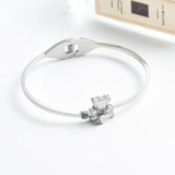 Little Bear Cuffs Bracelets Women's Stainless Steel Jewelry