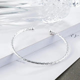 Wave Pattern Couple Bangle Bracelet Open Cuff Bangle S-B281