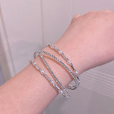 Crystal Bracelet & Bangles Charm Pearl Cuff Wedding Jewelry