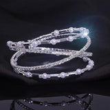 Crystal Bracelet & Bangles Charm Pearl Cuff Wedding Jewelry