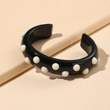 Colorful Acrylic Charm Bangle Bracelet for Women