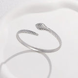 316L Stainless Steel Snake Cuff Bracelet For Women Girl