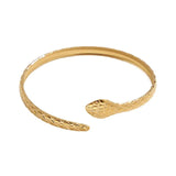 316L Stainless Steel Snake Cuff Bracelet For Women Girl