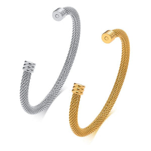 Women's Titanium Steel Charm Mesh Bracelets