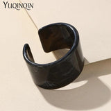 Vintage Resin Cuff Charms Open Bracelet Bangles for Women
