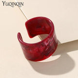 Vintage Resin Cuff Charms Open Bracelet Bangles for Women