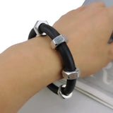 Rubber Bracelet Women Charm Bangle Strange Punk Jewelry Elasticity Chain