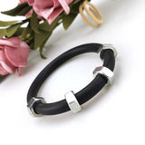 Rubber Bracelet Women Charm Bangle Strange Punk Jewelry Elasticity Chain