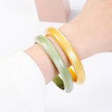 Irregular Acrylic Bangles Bracelets Vintage Women Indian Jewelry