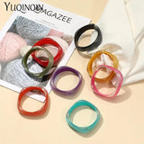 Irregular Acrylic Bangles Bracelets Vintage Women Indian Jewelry