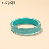 Irregular Acrylic Bangles Bracelets Vintage Women Indian Jewelry