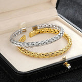 Stainless Steel Braided Bracelet Men's Jewelry Gift