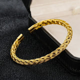 Stainless Steel Braided Bracelet Men's Jewelry Gift