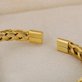 Stainless Steel Braided Bracelet Men's Jewelry Gift