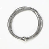Men's Steel Ball Charm Elastic Ring Bracelet