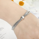 Men's Steel Ball Charm Elastic Ring Bracelet