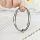 Men's Steel Ball Charm Elastic Ring Bracelet
