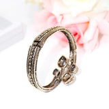 Vintage Antique Crystal Cuff Bracelet for Women - Ethnic Wedding Jewelry