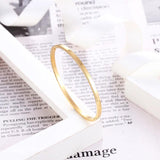 Classic Smooth Woman Bangles Titanium Steel Jewelry Bangle