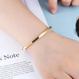 Classic Smooth Woman Bangles Titanium Steel Jewelry Bangle