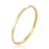 Classic Smooth Woman Bangles Titanium Steel Jewelry Bangle