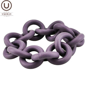 Purple Circle Bracelets Charm Bangles 6 Colors