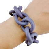 Purple Circle Bracelets Charm Bangles 6 Colors
