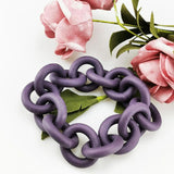 Purple Circle Bracelets Charm Bangles 6 Colors