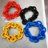 Purple Circle Bracelets Charm Bangles 6 Colors