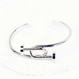 Exaggerated Open Bangle Bracelet Rose Plated