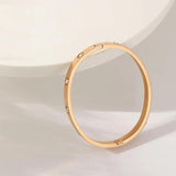 Rose Bracelet Women Stainless Steel With Diamonds Glossy Independent Package