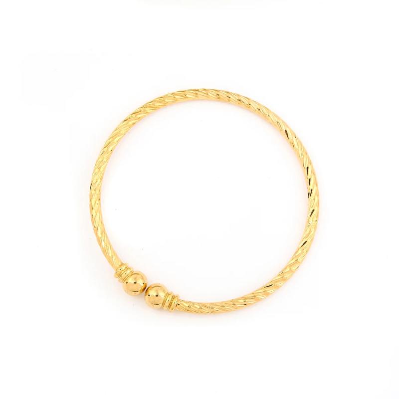 24k Bangle Dubai Bride Wedding Ethiopian Bracelet Charm Kids Jewelry