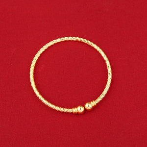 24k Bangle Dubai Bride Wedding Ethiopian Bracelet Charm Kids Jewelry