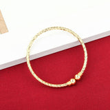 24k Bangle Dubai Bride Wedding Ethiopian Bracelet Charm Kids Jewelry