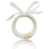 Buddhist Lucky Charm Glitter Bracelet Silicone Bangle Gift