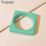 Colorful Geometric Retro Bracelet Resin Acrylic