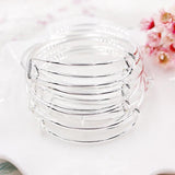 Kids Wire Bangles Expandable Bracelet for DIY Jewelry Charms, 5.8cm/5cm Diameter