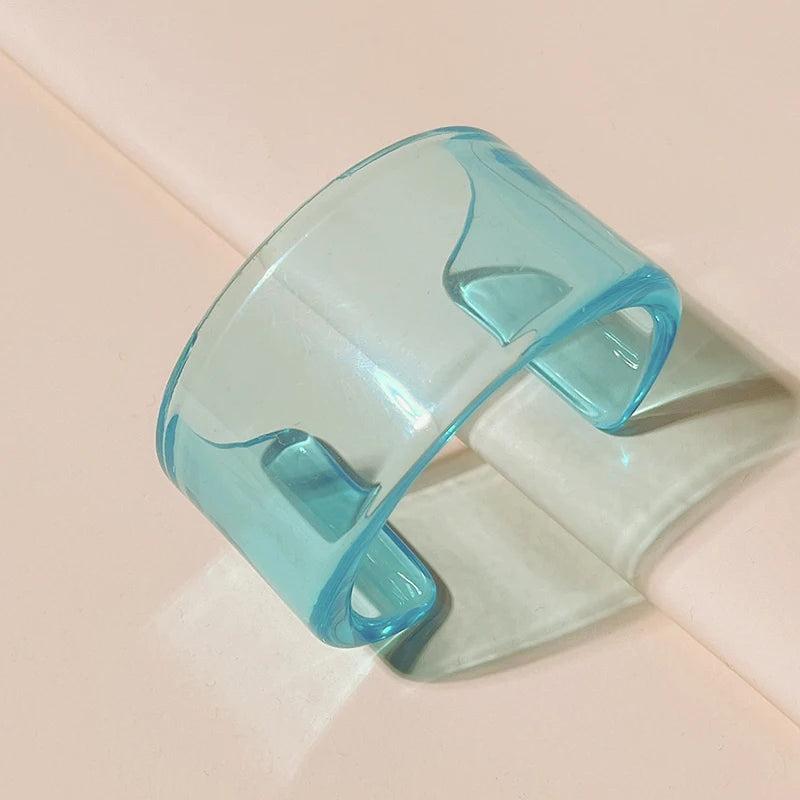 Geometric Wide Bangle Bracelet for Women Retro Style