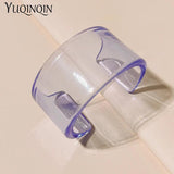 Geometric Wide Bangle Bracelet for Women Retro Style