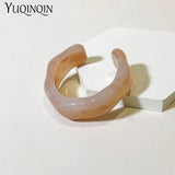 Colorful Acrylic Resin Wide Bangles for Women Indian Jewellery Cuff Bracelet