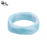 Colorful Resin Cuff Bracelet Bangles Acrylic Geometric Charms Jewelry
