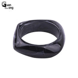Colorful Resin Cuff Bracelet Bangles Acrylic Geometric Charms Jewelry