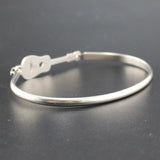 Love Guitar Bangles Bracelets Stainless Steel Jewelry Gift