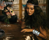 Yumfeel Tibetan Silver Bangles Vintage Bracelet for Women