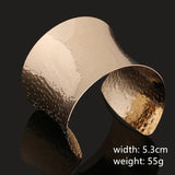 Exaggerated Wide Bangles Punk Hand Jewelry for Women