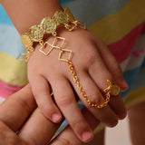 Copper Coin Baby Bangles Kids Dubai Jewelry Cuff Bracelet Ring Boys Children