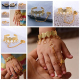 Copper Coin Baby Bangles Kids Dubai Jewelry Cuff Bracelet Ring Boys Children