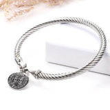 Stainless Steel Open Hook Small Hang Tag Bracelet